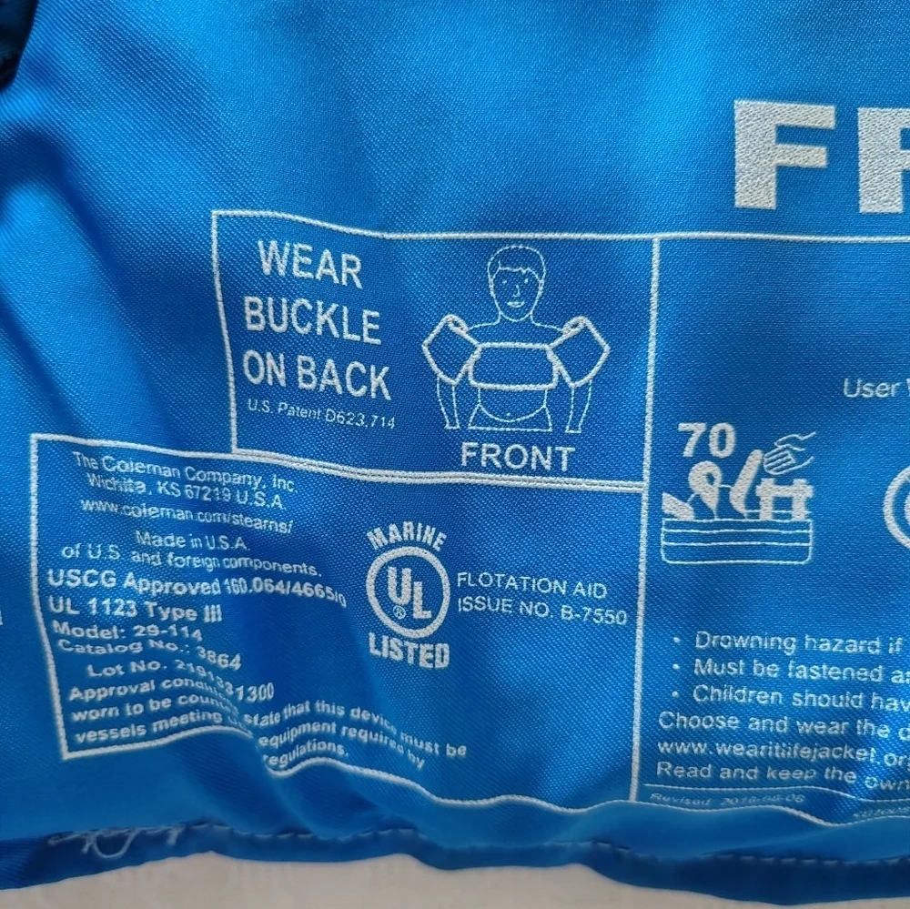 Blue Dinosaur Kids Swim Vest